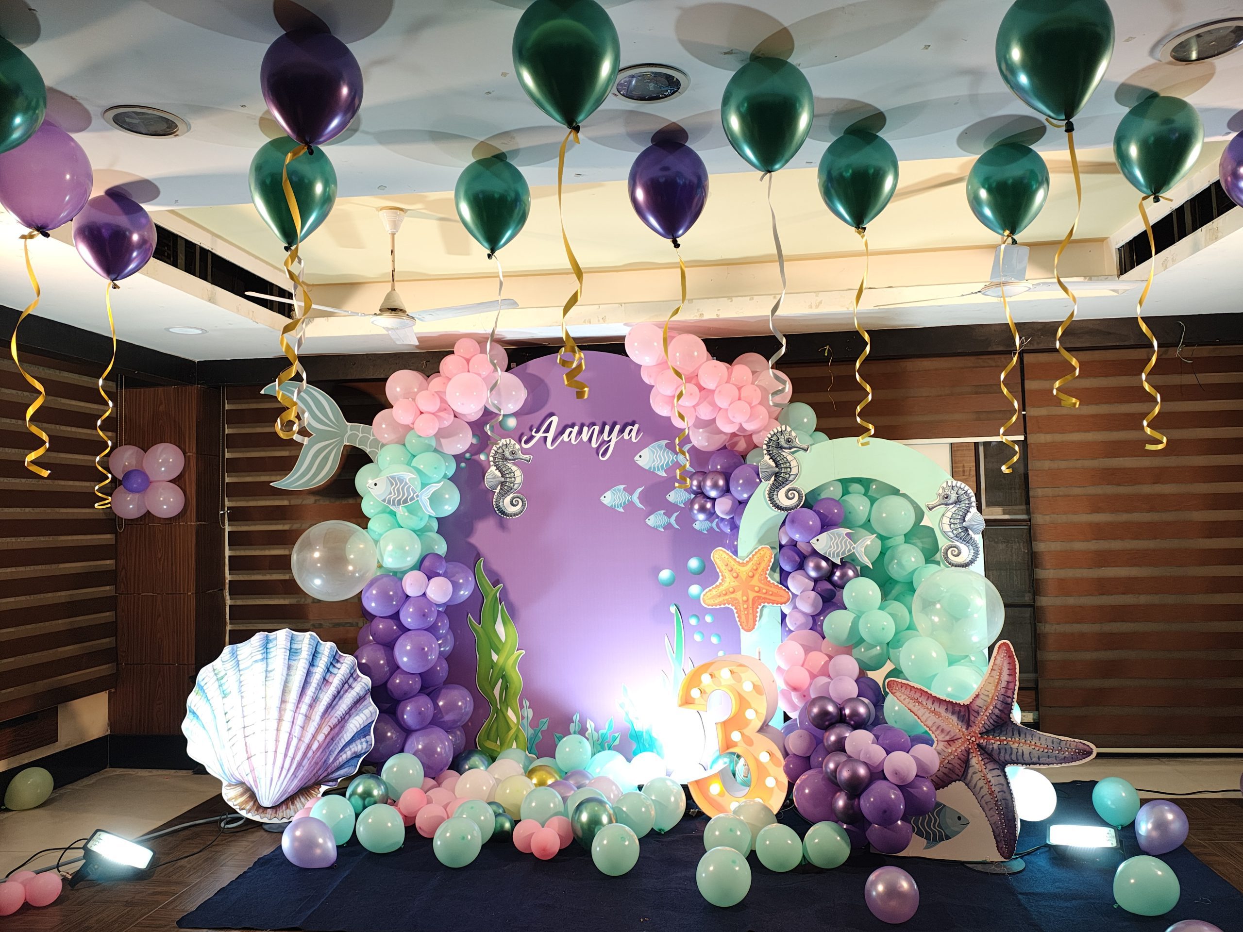 aqua theme birthday party decoration birthday party decoration by creative event organizers the best birthday event planner in chennai